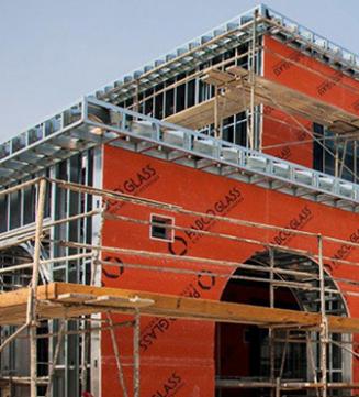 PABCO Glass Exterior Sheathing on building